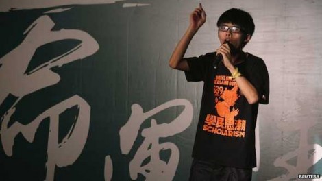 Hong-kong Joshua Wong jeune icone manifestants