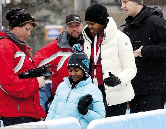 week-end ski Michelle Obama 57000 $