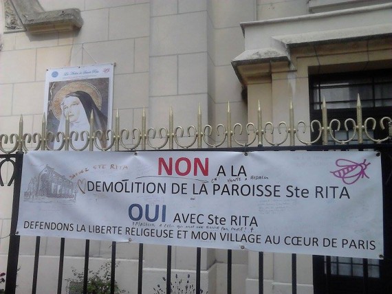 église Sainte Rita menacée destruction