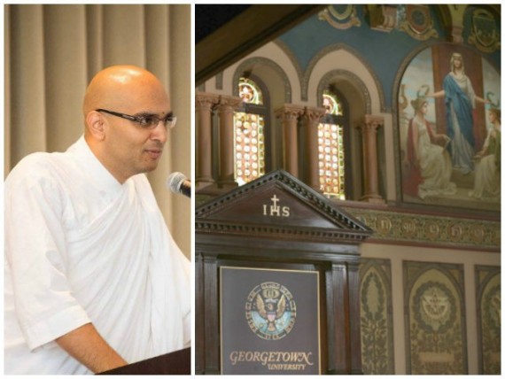 université jésuite Georgetown chapelain hindou Etats Unis
