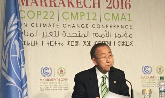 ONU Ban Ki moon proscrire subventions énergies fossiles