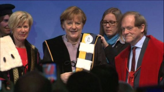 Angela Merkel docteur honoris causa Louvain Gand