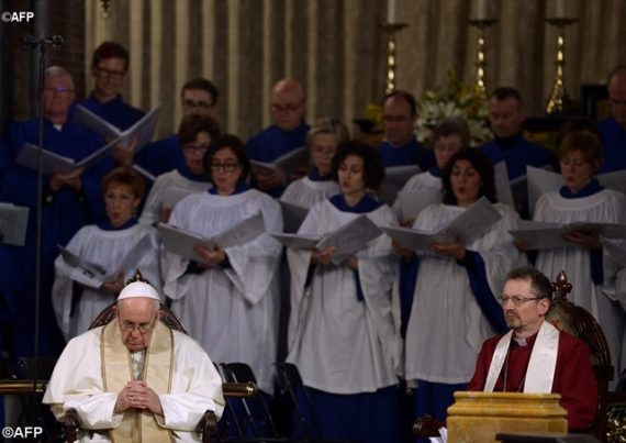 pape François vêpres paroisse anglicane Rome