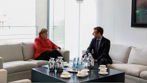 Berlin Macron présente seul candidat pro européen