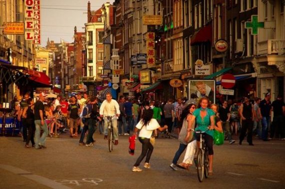 Blancs néerlandais minorité ethnique centre ville Pays Bas
