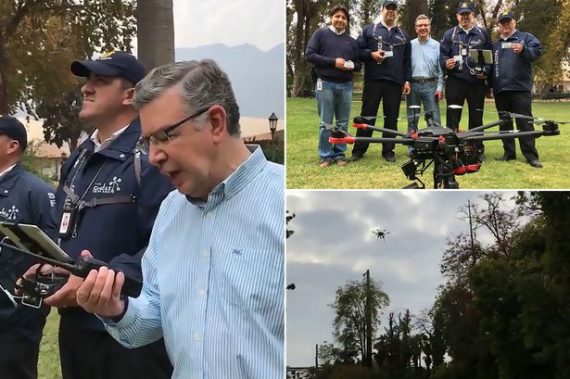 Parler délinquants moyen drones innovation chilienne