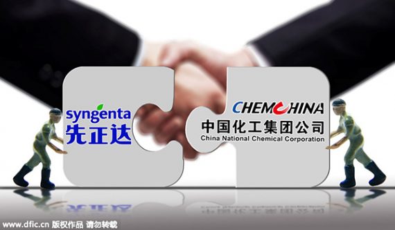 méga rapprochement agroalimentaire Syngenta ChemChina