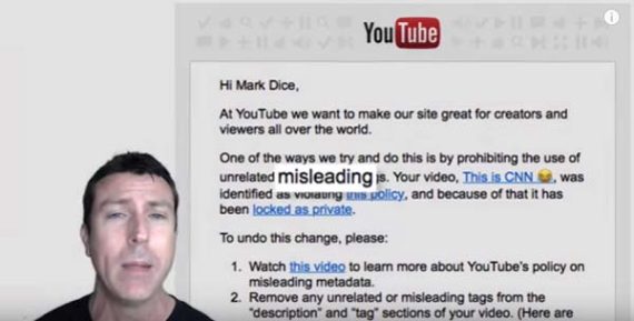 Mark Dice Twitter Facebook YouTube Google censure conservateur