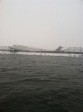 La photo : New York : tempête de neige et dérapage spectaculaire d’un avion
