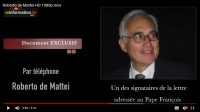 Correctio Filialis : interview exclusive de Roberto de Mattei à reinformation.tv : « l’Eglise traverse une crise sans précédent »