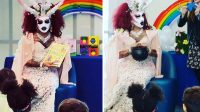Un démon drag-queen pour les enfants de la bibliothèque publique de Michelle Obama