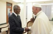 Le pape François s’est réuni avec les « Global Elders » – les « Sages » fondés par Mandela – pour évoquer le changement climatique et la migration