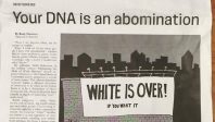 Le racisme anti-Blancs du jour : « Votre ADN est une abomination ! »