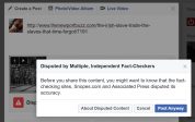 Facebook abandonne son petit triangle rouge accolé aux « news » jugées « fake »…
