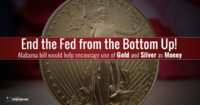 L’Alabama, nouvel Etat américain à faire un pas vers le retour aux monnaies d’or et d’argent contre la Fed