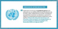 L’ONU proteste contre la suppression de l’idéologie du genre dans les programmes scolaires péruviens