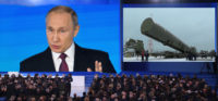 Poutine présente le Kinzhal, missile nucléaire volant à dix fois la vitesse du son, et des armes à propulsion nucléaire