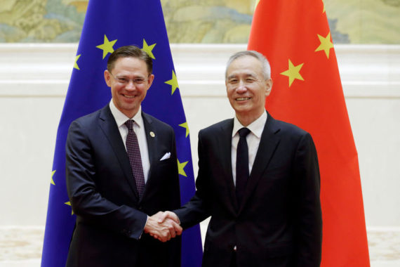 UE Chine Nouvel ordre mondial Jyrki Katainen Liu
