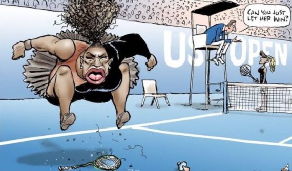 Droit Caricature Serena Williams Tennis Totalitarisme