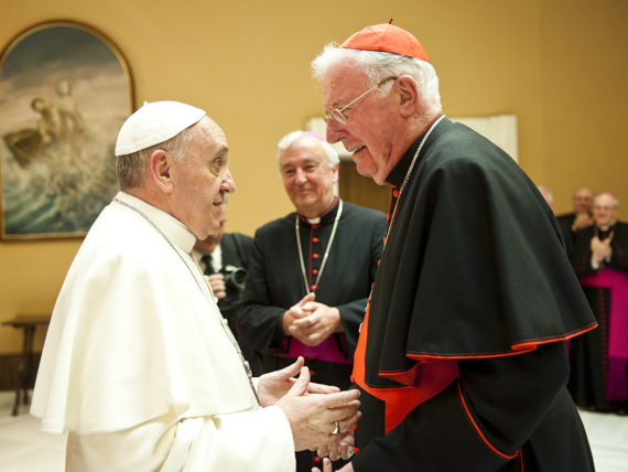 cardinal protégé pape Francois Cormac Murphy OConnor Saint Gall