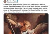 Le 29 septembre, Trump a posté la prière à saint Michel sur X