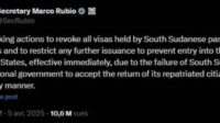 visas Soudan refuse expulsés