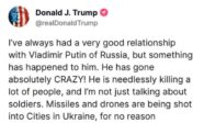 La Phrase : « Vladimir Poutine est devenu complètement FOU ! » (absolutely crazy)