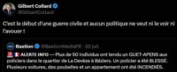Gilbert Collard dénonce le « début d’une guerre civile »