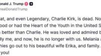 influenceur Charlie Kirk assassiné