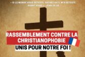 Une manifestation contre la christianophobie à Paris le 28 septembre
