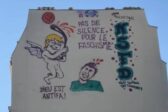 La Photo : Une fresque à Paris représente un ange antifa tuant Quentin Deranque
