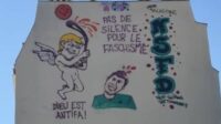 fresque Paris antifa Quentin