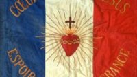 voile Sacré-Coeur drapeau bleu-blanc-rouge