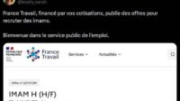 France Travail recrutement imams