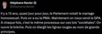 Lois « sociétales » : Stéphane Ravier dénonce l’« effet cliquet » Lois « sociétales » : Stéphane Ravier dénonce l’« effet cliquet »