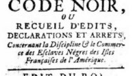 Parlement attaque Code noir