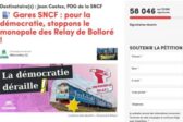 Arc-en-ciel dans les gares contre Bolloré Arc-en-ciel dans les gares contre Bolloré
