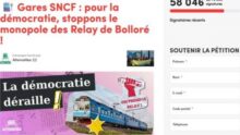 Arc-en-ciel gares contre Bolloré