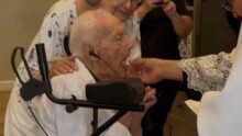 vétéran baptisé 98 ans