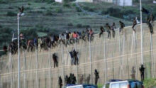 vague clandestins Ceuta Subsahariens