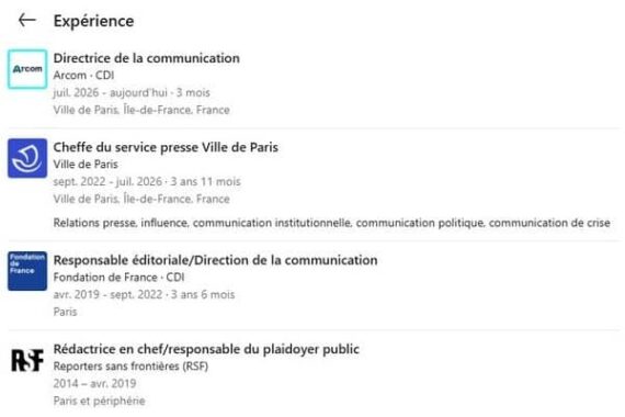 parcours directrice com ARCOM